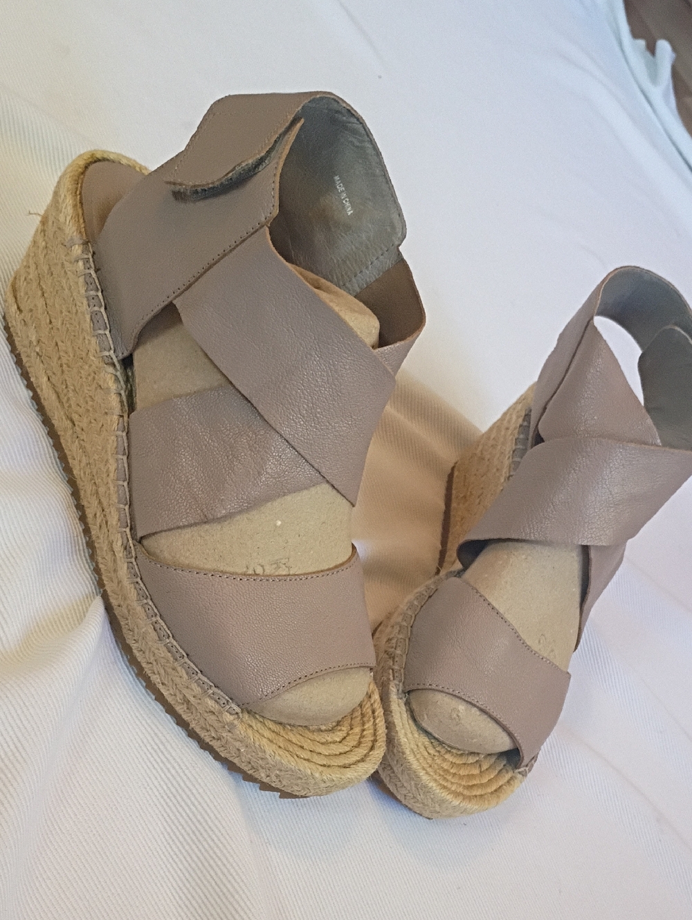 Eileen Fisher Wedge Espadrille Sandals